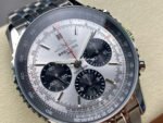 BLS Factory Breitling Navitimer B01 Chronograph AB0138241G1A1 43mm Full Steel Silver Dial - Image 2