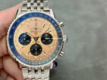 BLS Factory Breitling Navitimer B01 Chronograph AB0138241K1A1 43mm Full Steel Black Eye Bronze Dial Dial