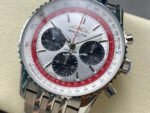 BLS Factory Breitling Navitimer B01 Chronograph AB01383B1G1A1 43mm Full Steel White Dial - Image 3