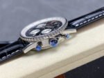 BLS Factory Breitling Navitimer Chronograph AB0121211B1A1 43mm Steel Leather Strap White Eye Black Dial - Image 6