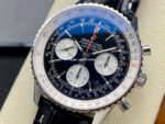 BLS Factory Breitling Navitimer Chronograph AB0121211B1A1 43mm Steel Leather Strap White Eye Black Dial - Image 3
