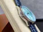 BLS Factory Breitling Navitimer GMT A32310171C1P1 41mm Steel Leather Strap Ice Blue Dial - Image 5