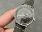 BLS Factory Breitling Navitimer R17395211A1P1 35mm Steel Leather Strap Grey Dial - Image 3