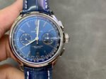BLS Factory Breitling Premier Chronograph Date AB0118A61C1P2 42mm Steel Leather Strap Black Eye Blue Dial