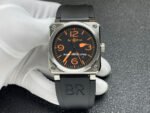 BRF Factory Bell Ross BR 03 42mm Steel Rubber Strap Black Dial