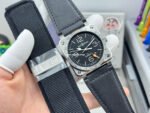 BRF Factory Bell Ross BR 03-93 GMT 42mm Steel Leather Strap Black Dial - Image 9