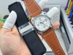 BRF Factory Bell Ross BR 03-93 GMT 42mm Steel Leather Strap White Dial - Image 9