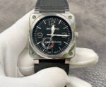 BRF Factory Bell Ross BR 03-97 Réserve de Marche 42mm Steel Rubber Strap Black Dial