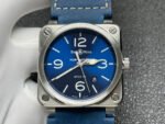 BRF Factory Bell Ross BR 03 BR0392-BLU-STSCA 42mm Steel Leather Strap Blue Dial - Image 2