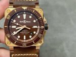 BRF Factory Bell Ross BR 03 BR0392-D-BR-BR-SCA 42mm Bronze Leather strap Brown Dial