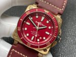 BRF Factory Bell Ross BR 03 BR0392-D-R-BRSCA 42mm Bronze Leather Strap Red Dial - Image 4