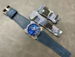 BRF Factory Bell Ross BR 03 BR0393-BLU-STSCA 42mm Steel Calf Skin Strap Blue Dial - Image 9