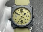 BRF Factory Bell Ross BR 03 BR03A-MIL-CESRB 42mm Ceramic Rubber Strap Green Dial - Image 2