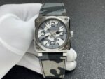 BRF Factory Bell Ross BRS-CK-ST-SCA 42mm Steel Canvas Strap Green Dial