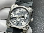 BRF Factory Bell Ross BRS-CK-ST-SCA 42mm Steel Canvas Strap Green Dial - Image 4