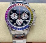 BT Factory Rolex Daytona 116599 RBOW 40mm Full White Gold Black Dial