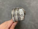 BV Factory Bvlgari Quartz Serpenti 101817 35mm Steel Roman Numerals White Dial - Image 4