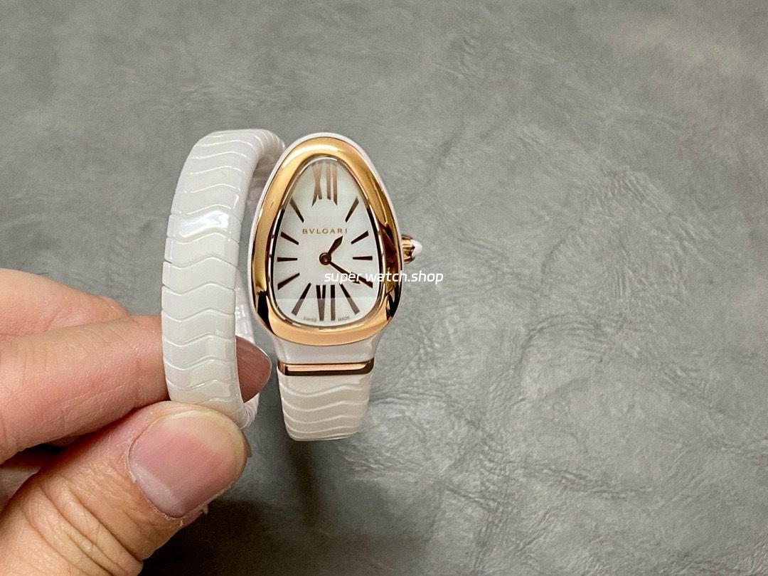 BV-Factory-Bvlgari-Quartz-Serpenti-102613-35mm-Rose-Gold-Ceramic-Roman-Numerals-White-Dial-1.jpg BV Factory Bvlgari Quartz Serpenti 102613 35mm Rose Gold Ceramic Roman Numerals White Dial - Image 1