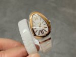 BV Factory Bvlgari Quartz Serpenti 102613 35mm Rose Gold Ceramic Roman Numerals White Dial - Image 2