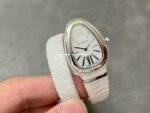 BV Factory Bvlgari Quartz Serpenti 102613 35mm White Ceramic Roman Numerals White Dial - Image 4