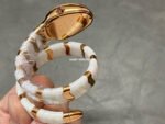 BV Factory Bvlgari Quartz Serpenti 102886 35mm Rose Gold Ceramic Roman Numerals White Dial - Image 5