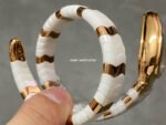 BV Factory Bvlgari Quartz Serpenti 102886 35mm Rose Gold Ceramic Roman Numerals White Dial - Image 7
