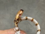 BV Factory Bvlgari Quartz Serpenti 102886 35mm Rose Gold Ceramic Roman Numerals White Dial - Image 4