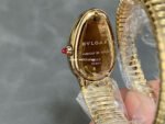 BV Factory Bvlgari Quartz Serpenti 102984 35mm Full Gold Roman Numerals Blue Dial - Image 6
