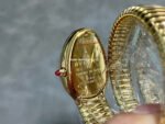 BV Factory Bvlgari Quartz Serpenti 103070 35mm Full Gold Roman Numerals Red Dial - Image 7