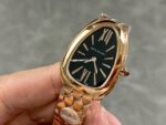 BV Factory Bvlgari Quartz Serpenti 103948 33mm Full Steel Rose Gold Roman Numerals Black Dial - Image 3