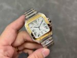BV Factory Cartier Santos W2SA0006 39.8mm Rose Gold Steel White Dial - Image 4