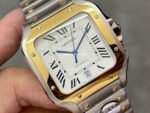 BV Factory Cartier Santos W2SA0006 39.8mm Rose Gold Steel White Dial - Image 2