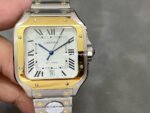 BV Factory Cartier Santos W2SA0006 39.8mm Rose Gold Steel White Dial