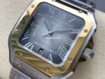 BV Factory Cartier Santos W2SA0030 39.8mm Full Gold Steel Roman Numerals Grey Dial - Image 3