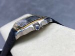 BV Factory Cartier Santos W2SA0030 39.8mm Gold Steel Leather Strap Roman Numerals Grey Dial - Image 6