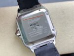 BV Factory Cartier Santos W2SA0030 39.8mm Gold Steel Leather Strap Roman Numerals Grey Dial - Image 7