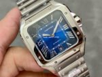 BV Factory Cartier Santos WSSA0013 39.8mm Full Steel Blue Dial - Image 2