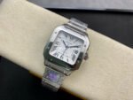 BV Factory Cartier Santos WSSA0029 35.1mm Full Steel Roman Numerals White Dial - Image 5