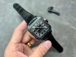 BV Factory Cartier Santos WSSA0039 39.8mm Full Black Steel Black Dial - Image 4