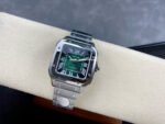 BV Factory Cartier Santos WSSA0061 35.1mm Full Steel Roman Numerals Green Dial - Image 5