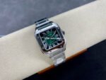 BV Factory Cartier Santos WSSA0061 35.1mm Full Steel Roman Numerals Green Dial - Image 4