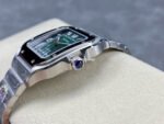 BV Factory Cartier Santos WSSA0061 35.1mm Full Steel Roman Numerals Green Dial - Image 7
