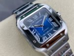 BV Factory Cartier Santos WSSA0063 35.1mm Full Steel Roman Numerals Blue Dial - Image 2
