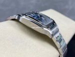 BV Factory Cartier Santos WSSA0063 35.1mm Full Steel Roman Numerals Blue Dial - Image 6