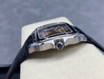 BV Factory Cartier Santos WSSA0064 39.8mm Steel Leather Strap Roman Numerals Orange Dial - Image 6