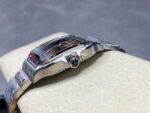 BV Factory Cartier Santos WSSA0065 35.1mm Full Steel Roman Numerals Orange Dial - Image 6