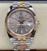 Clean Factory Rolex Datejust 126231 36mm Half Rose Gold Pink Dial Jubilee