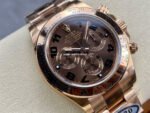 Clean Factory Rolex Daytona 116505-0011 40mm Full Rose Gold Arabic Number Brown Dial - Image 2
