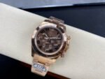 Clean Factory Rolex Daytona 116505-0011 40mm Full Rose Gold Arabic Number Brown Dial - Image 5