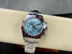 Clean Factory Rolex Daytona 116506-0002 40mm Full Platinum Ice Diamond Baguette Blue Dial - Image 5